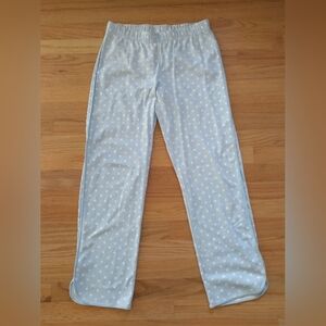 Lake Pima Cotton Light Blue Pajama Pants With White Dots Small